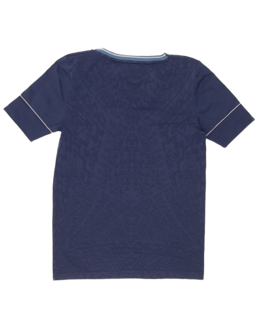 Adidas Womens Running Abstract Pattern Camiseta Top Reino Unido 8/10 Pequeno Azul Marinho