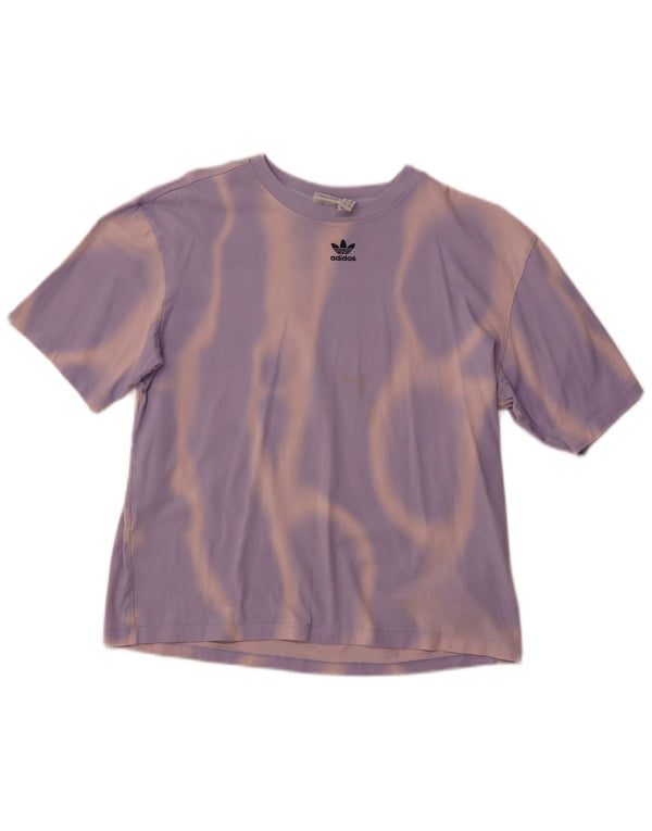Camiseta Feminina Adidas UK 4/6 XS Roxo Tie Dye Algodão