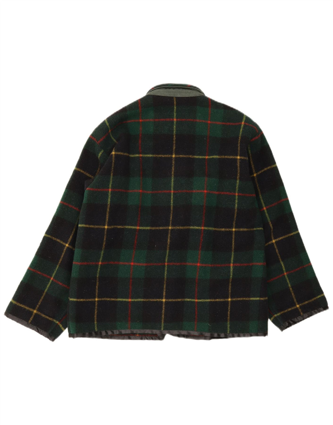 Jaqueta blazer feminina Penny Black com ajuste solto IT 40 pequena lã xadrez verde