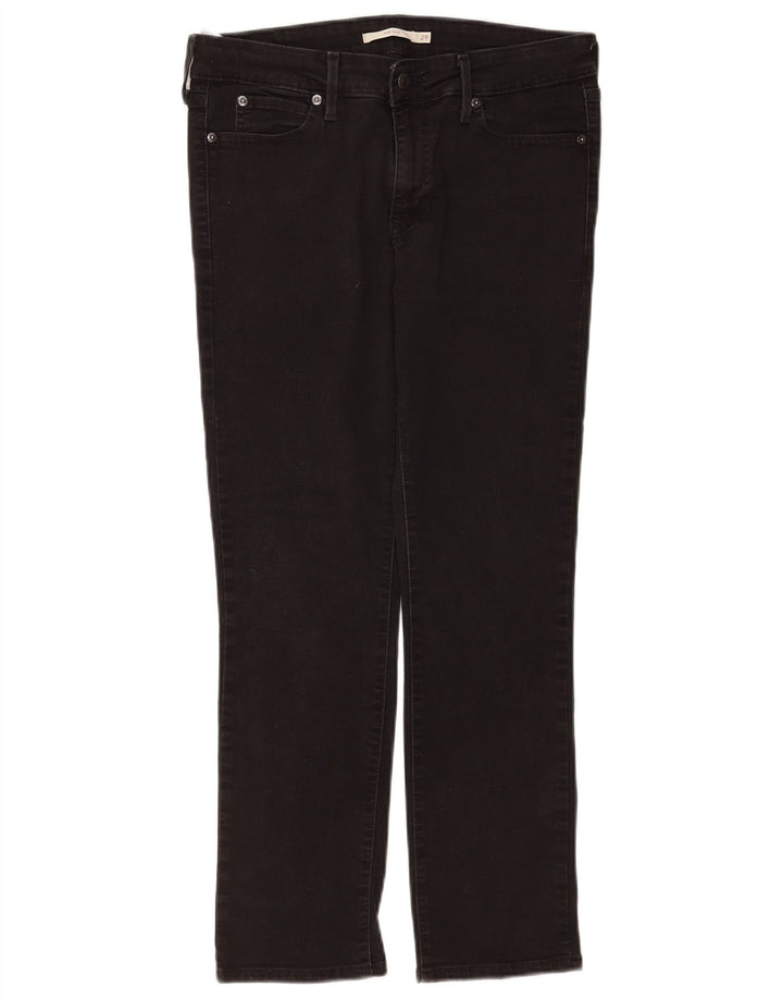 Calça jeans feminina Levi's 712 Slim W29 L27 algodão preto