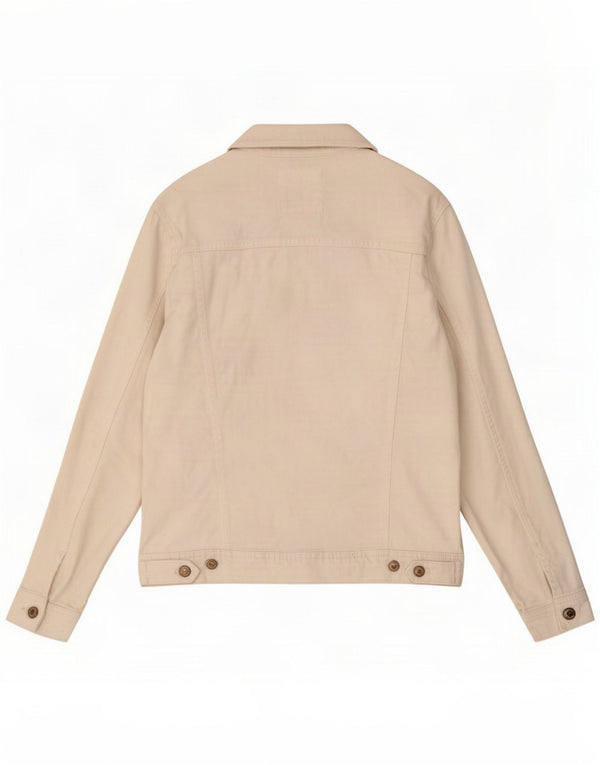 Jaqueta jeans masculina Zara UK 40 grande algodão branco