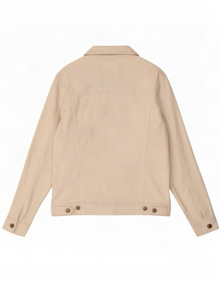 Jaqueta jeans masculina Zara UK 40 grande algodão branco