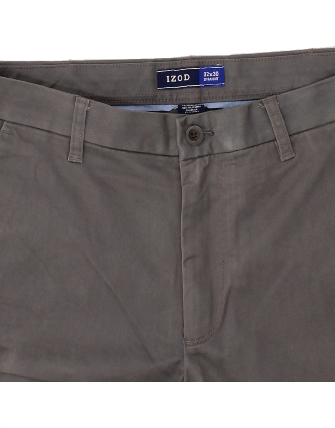 IZOD Mens Straight Chino Trousers W32 L30 Grey Cotton Vintage Izod and Second-Hand Izod from Messina Hembry 
