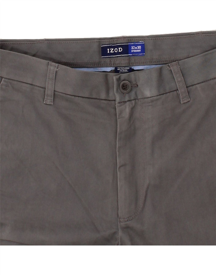 IZOD Mens Straight Chino Trousers W32 L30 Grey Cotton Vintage Izod and Second-Hand Izod from Messina Hembry 