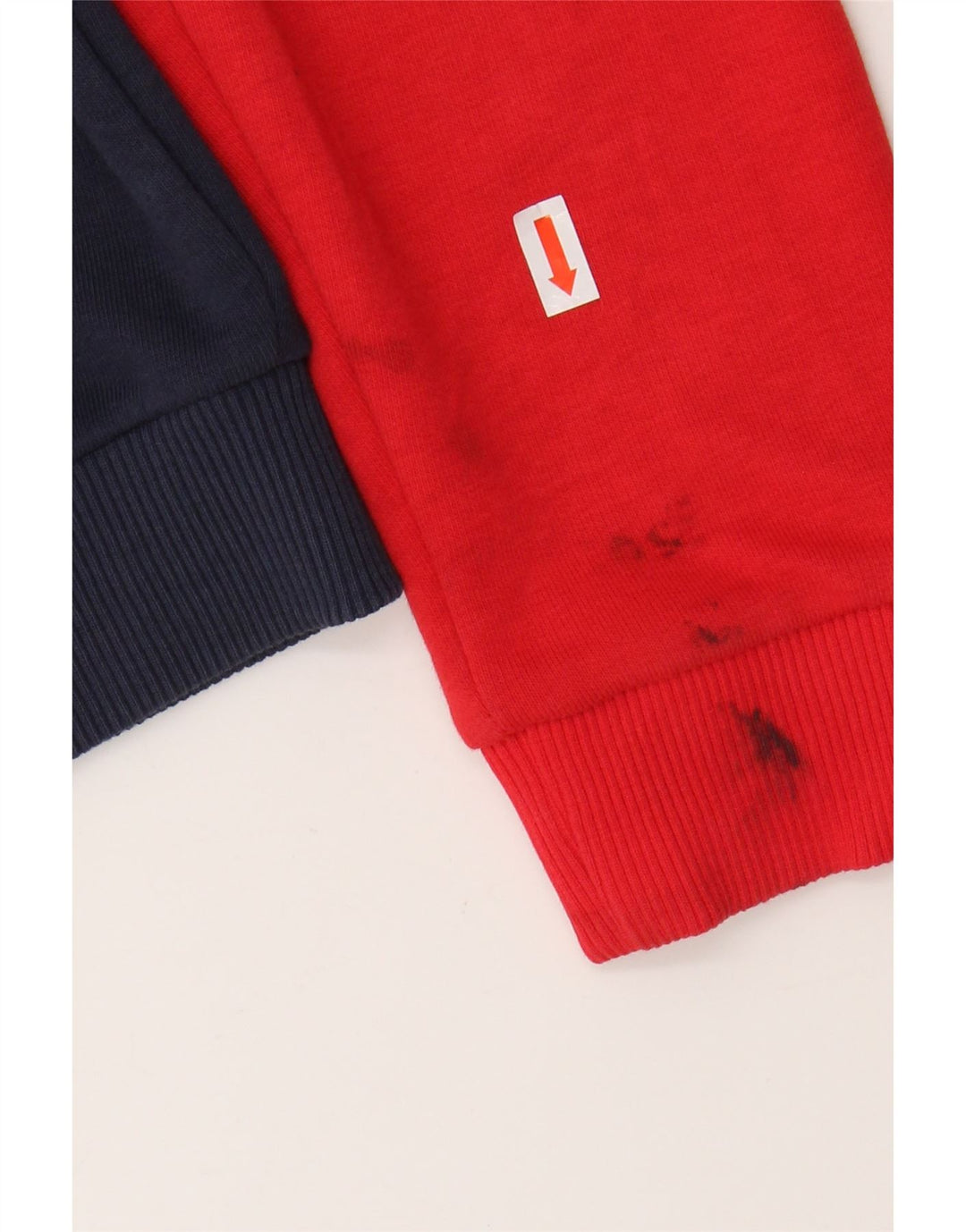 FILA feminino gráfico moletom com capuz UK 10 pequeno bloco colorido multicolorido