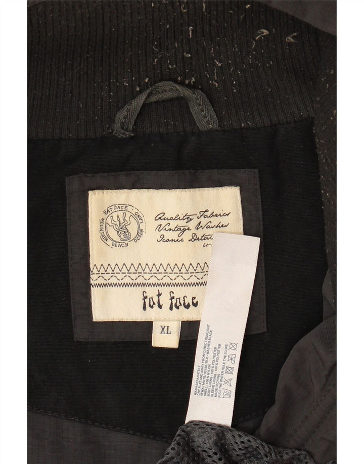 Jaqueta utilitária masculina com capuz FAT FACE UK 42 XL cinza nylon