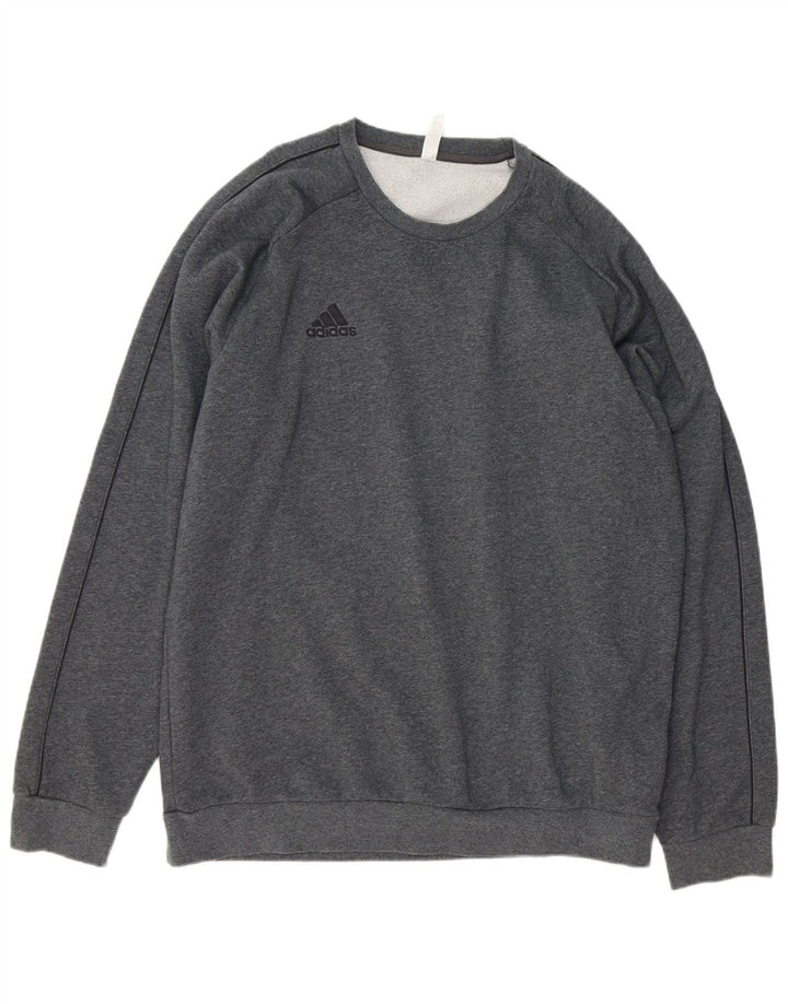 ADIDAS Mens Moletom Jumper XL Cinza Algodão