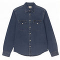 Camisa jeans masculina Lee pequena azul