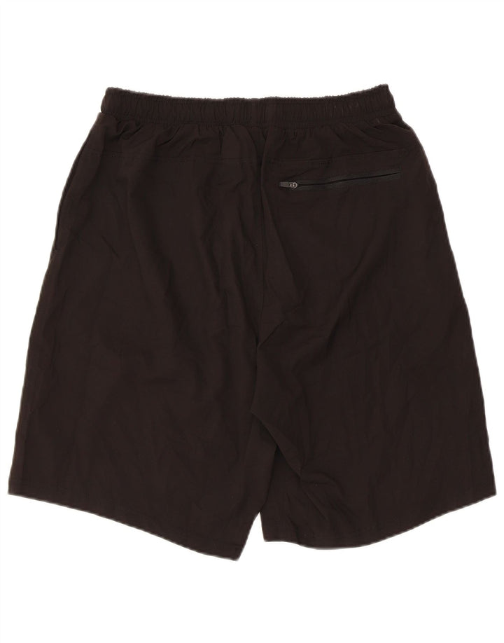 Shorts esportivos masculinos Mountain Warehouse poliéster preto médio