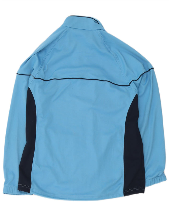 Asics Mens Tracksuit Top Jaqueta Médio Azul Colourblock Poliéster