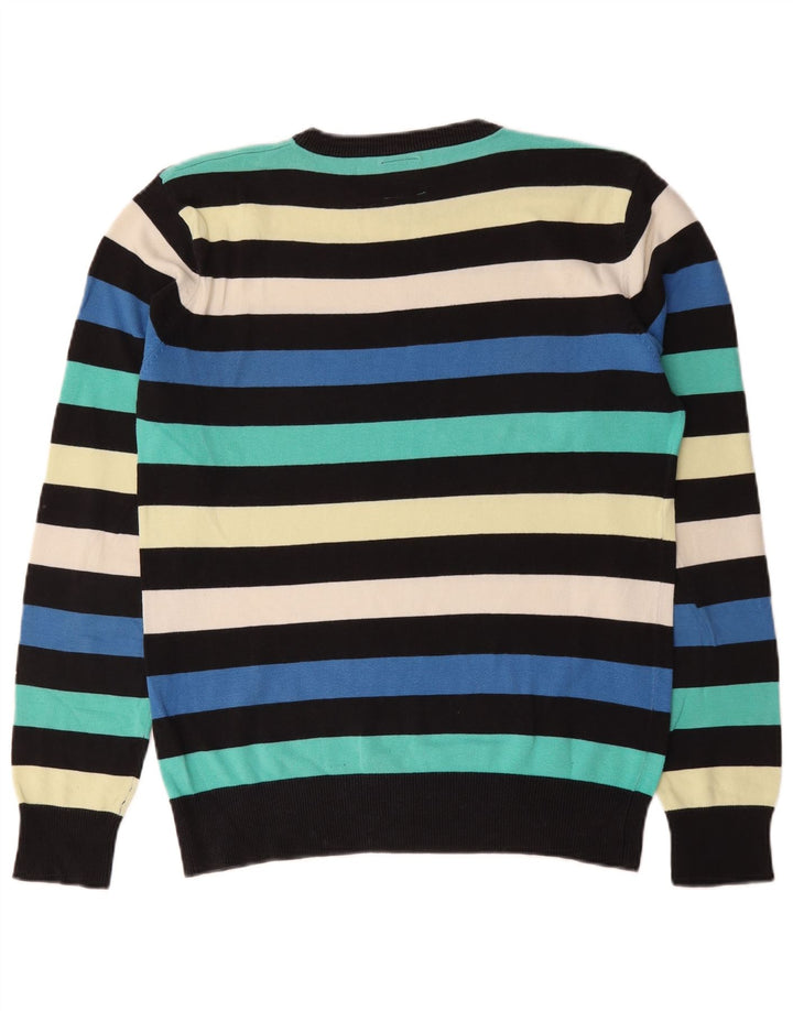 Suéter masculino Jack & Jones com gola redonda listrado médio multicolorido