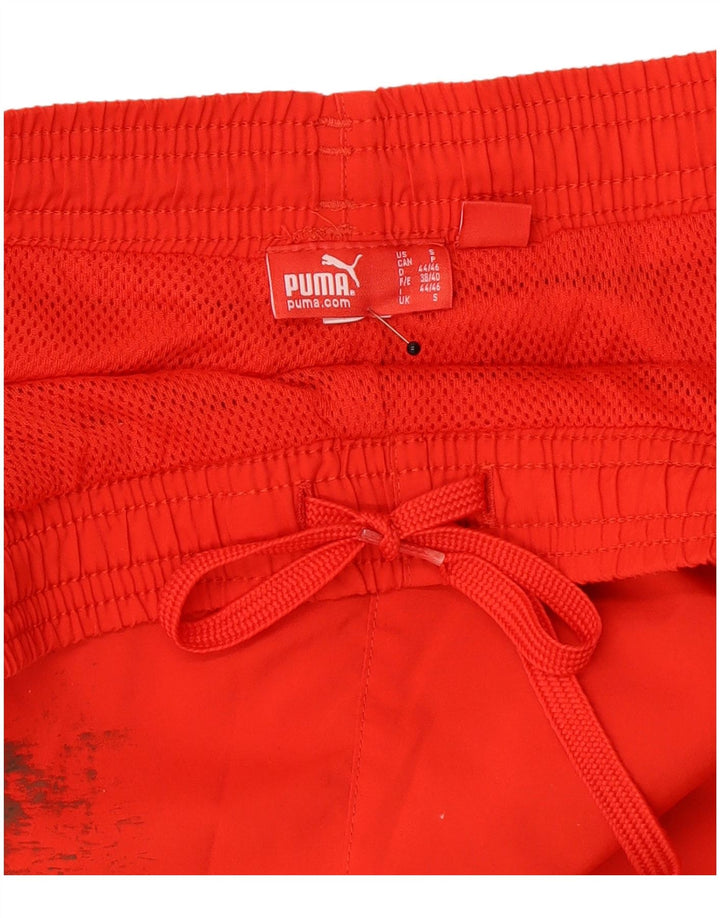 Puma Mens Graphic Sport Shorts Pequeno Vermelho