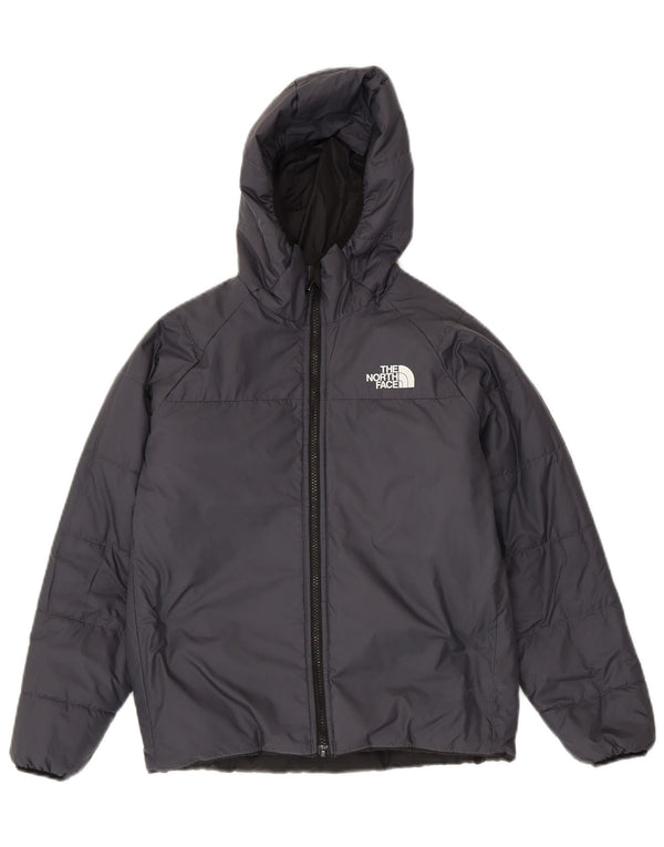 Casaco acolchoado reversível com capuz The North Face Boys 11-12 anos cinzento