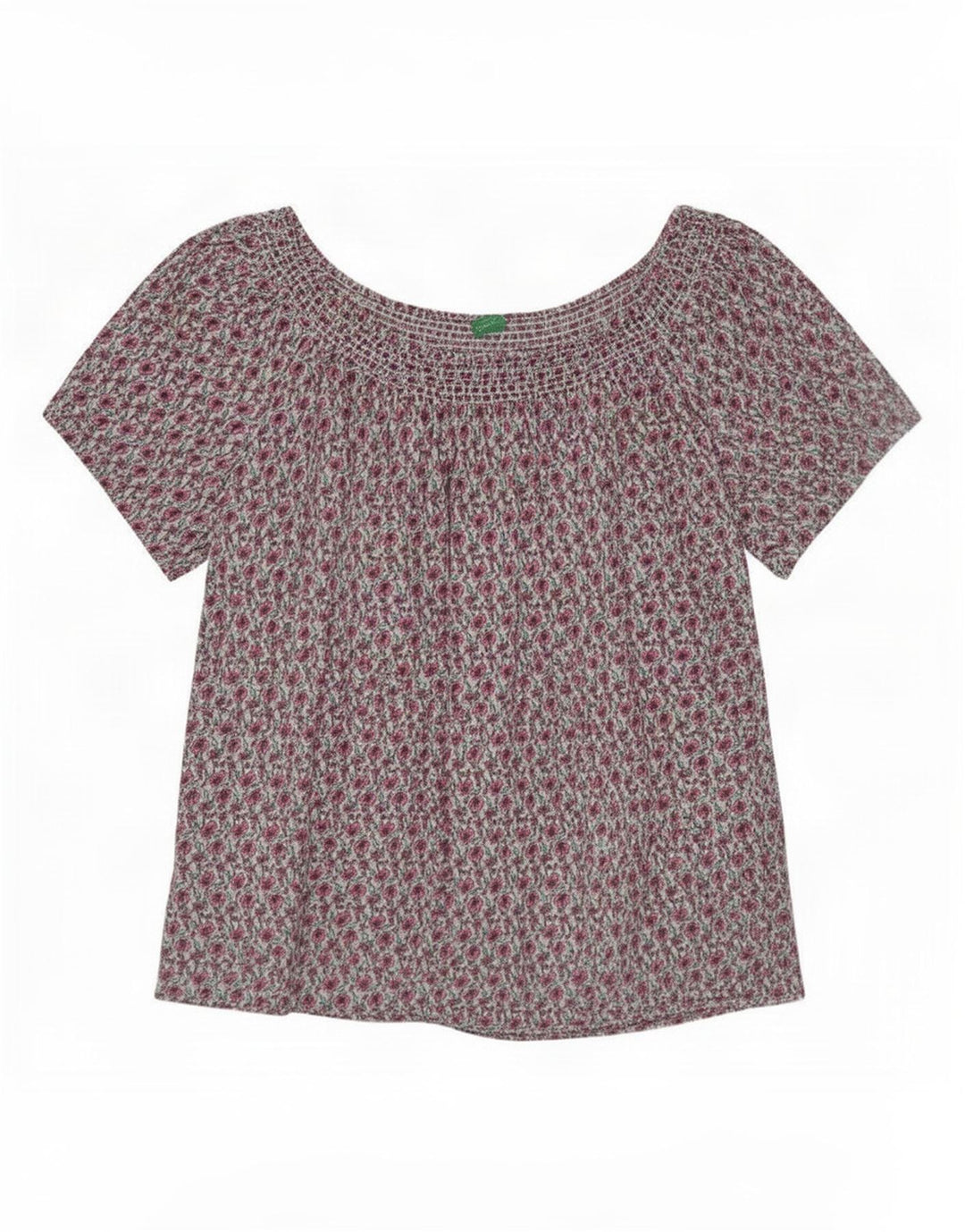 Blusa feminina Benetton UK 16 grande floral multicolorida