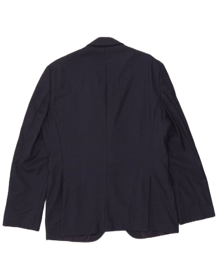 Jaqueta blazer masculina de 2 botões HUGO BOSS IT 50 grande azul marinho