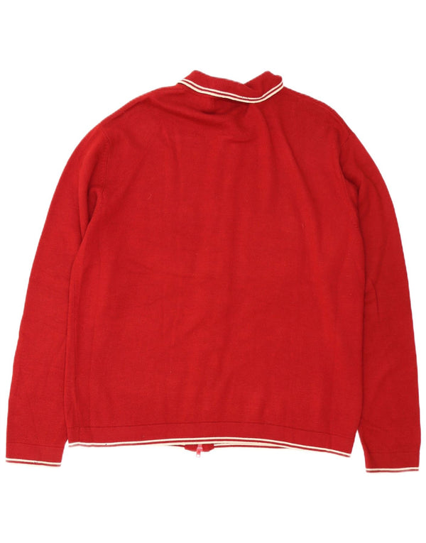 Suéter Cardigan Masculino French Connection XL Lã Vermelha