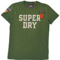 Camiseta masculina gráfica SUPERDRY top pequeno algodão verde