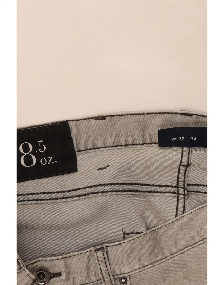 Jeans retos femininos Armani W33 L28 cinza