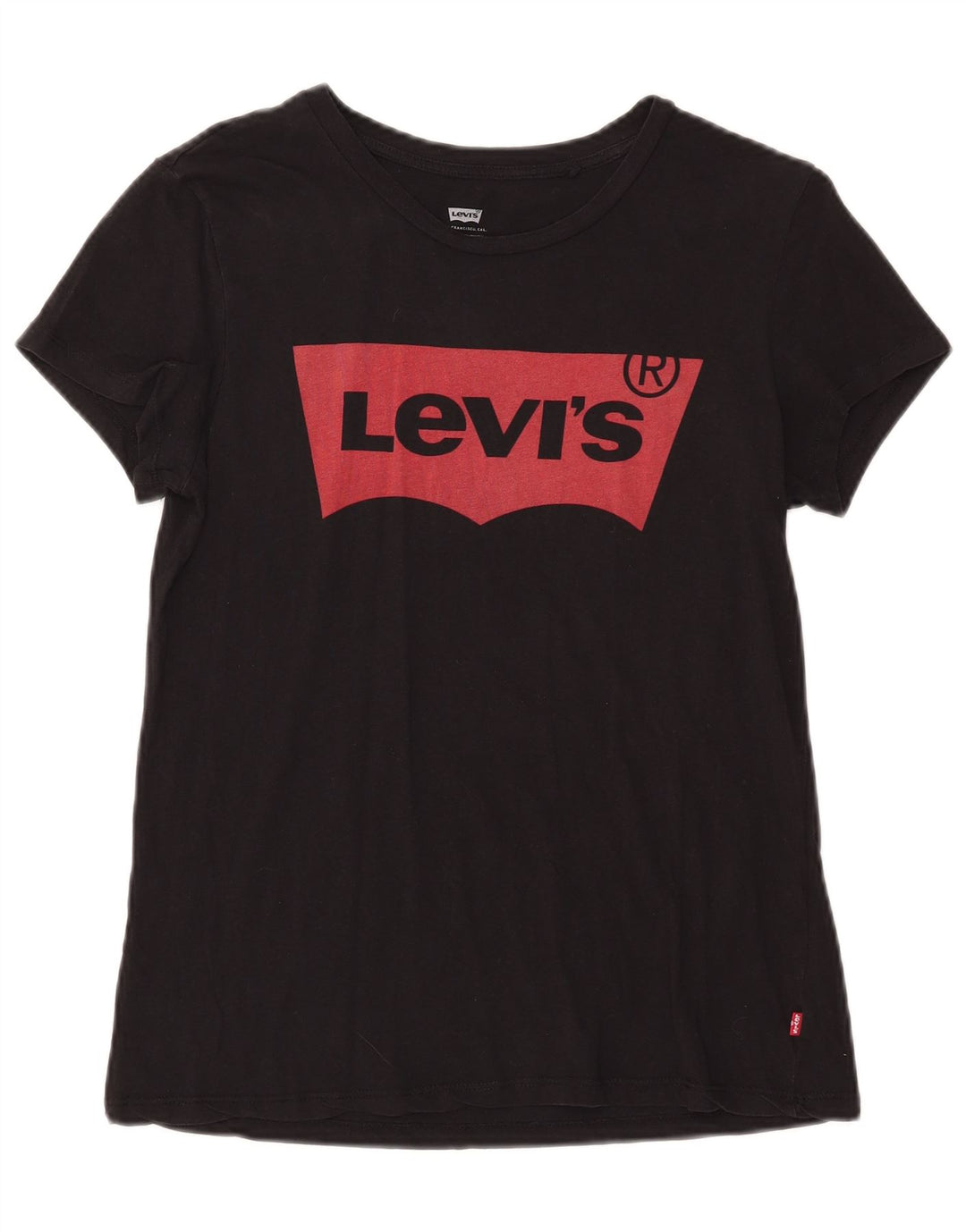 Camiseta feminina gráfica Levi's UK 14 médio preto