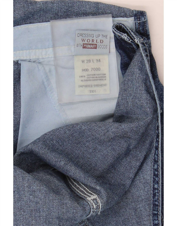 Rifle Masculino Cargo Macacão Jeans W28 L34 Azul Algodão