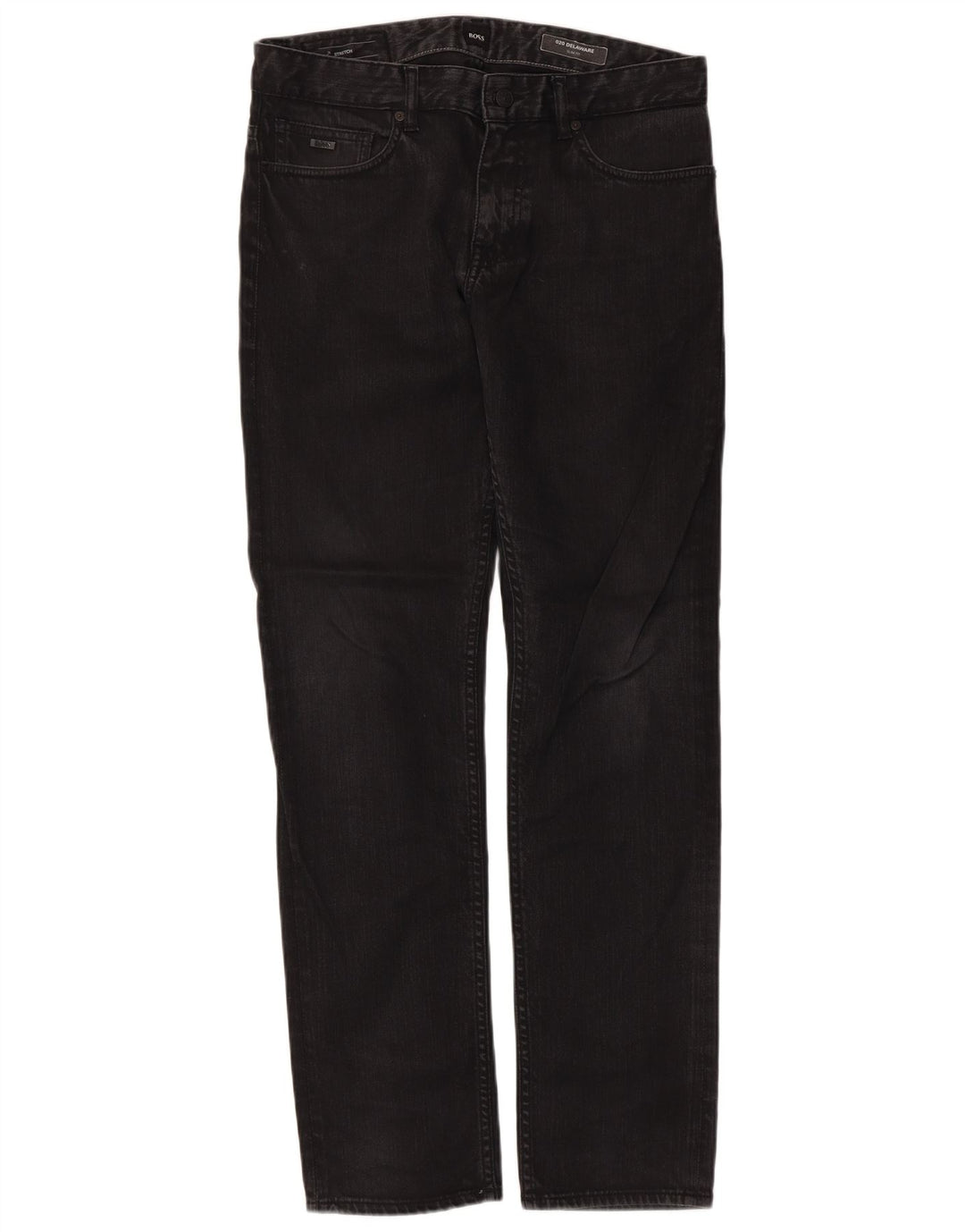 Hugo Boss Masculino Delaware Slim Jeans W32 L32 Algodão Preto