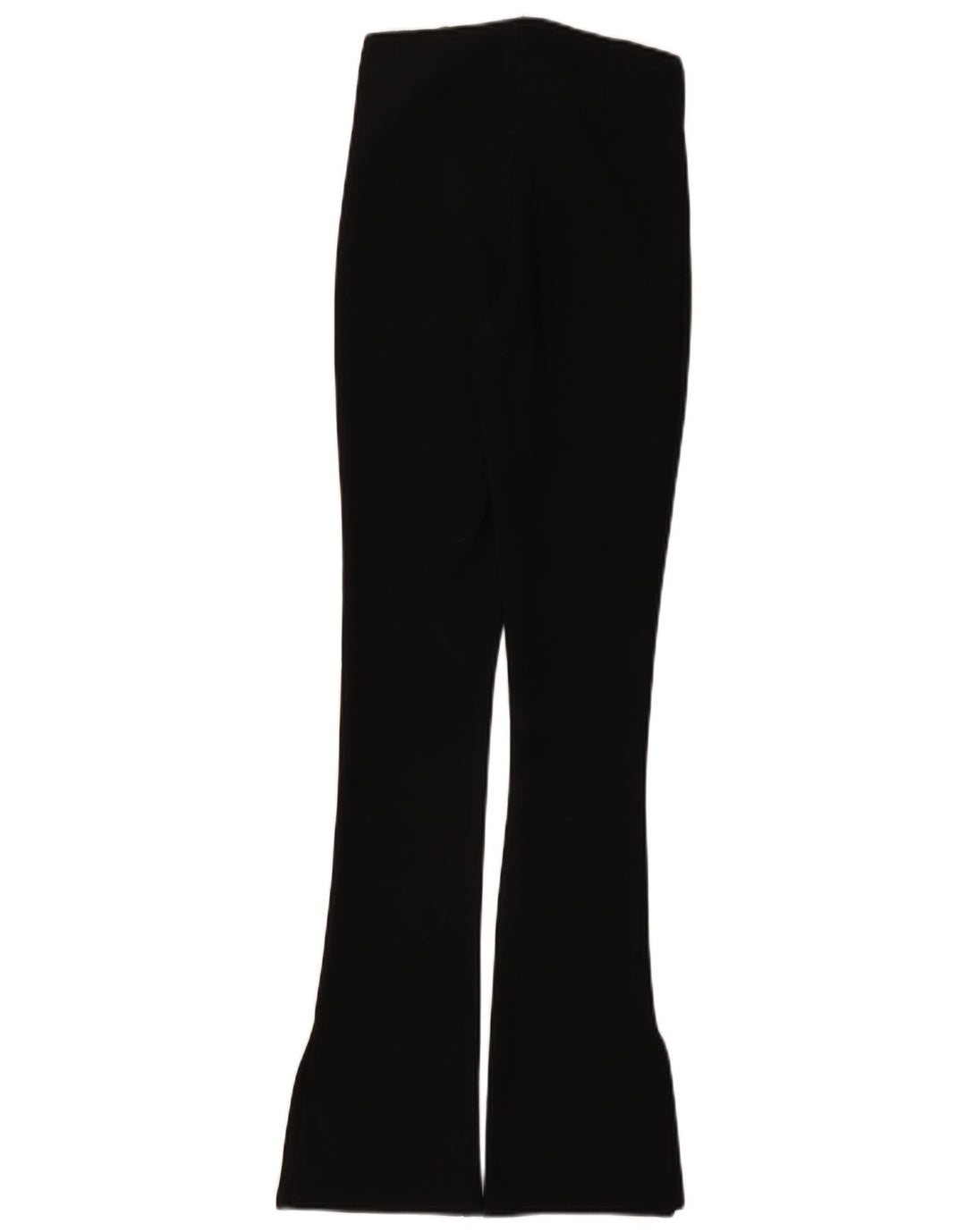 Zara Calça Feminina Flare Casual Pequena W26 L32 Poliéster Preto