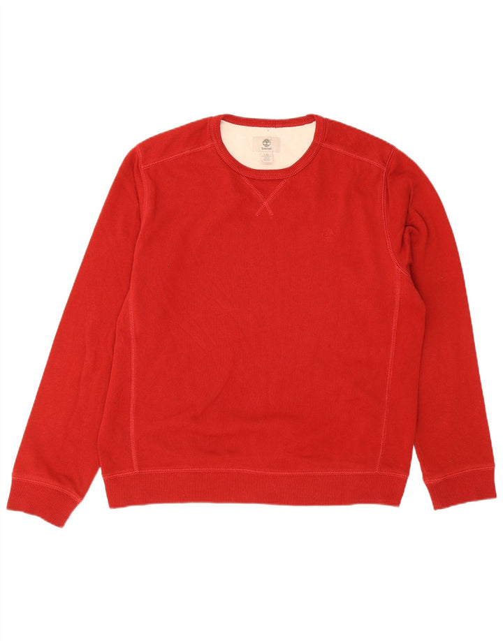 Timberland moletom masculino regular fit jumper grande algodão vermelho