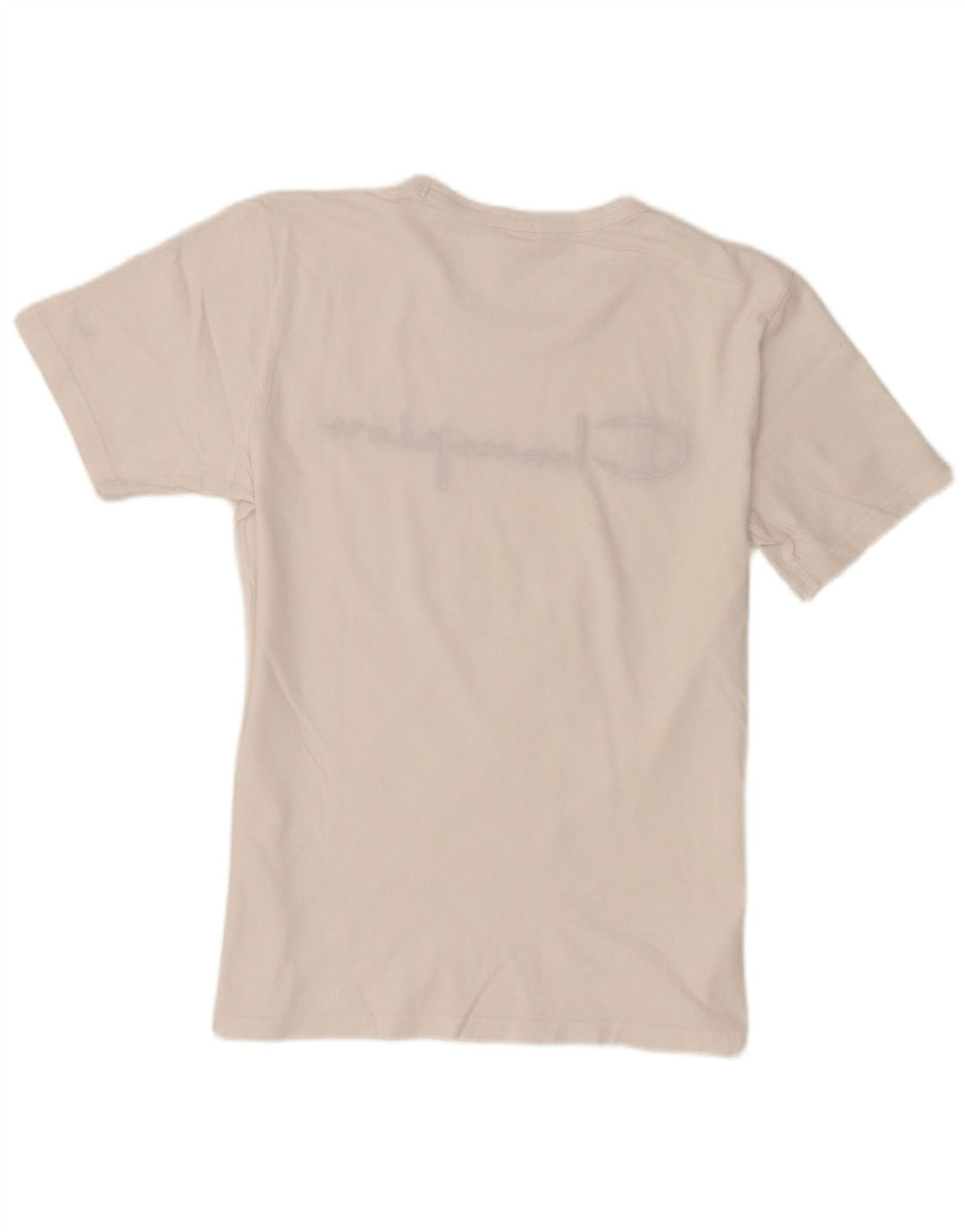 Camiseta gráfica masculina Champion Top médio algodão branco