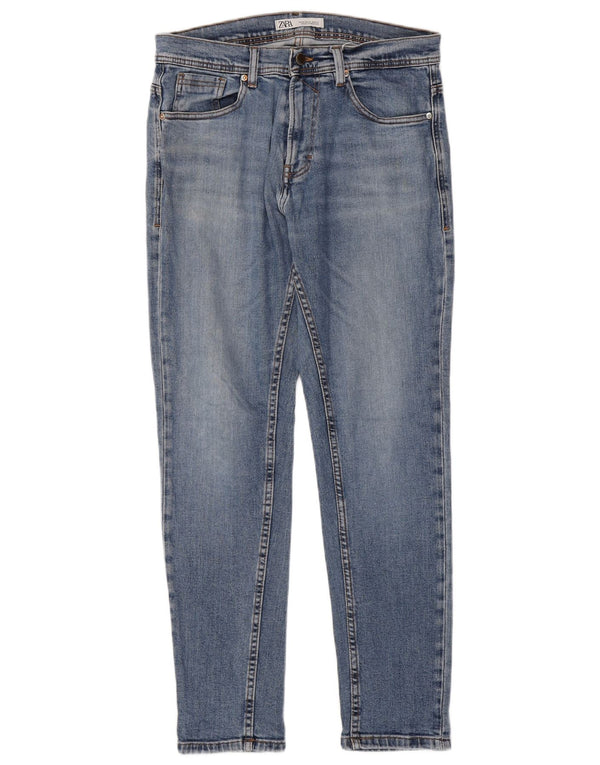 Zara Jeans Skinny Masculino EU 42 Grande W32 L30 Azul