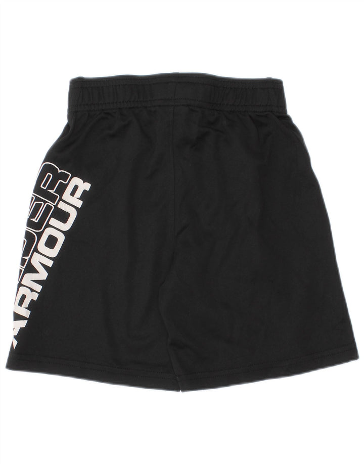 Shorts esportivos gráficos Under Armour Boys 3-4 anos preto poliéster