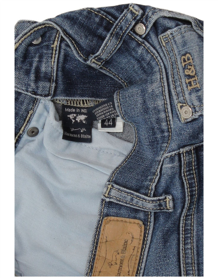Calça jeans reta feminina Harmont & Blaine IT 44 médio W30 L26 azul