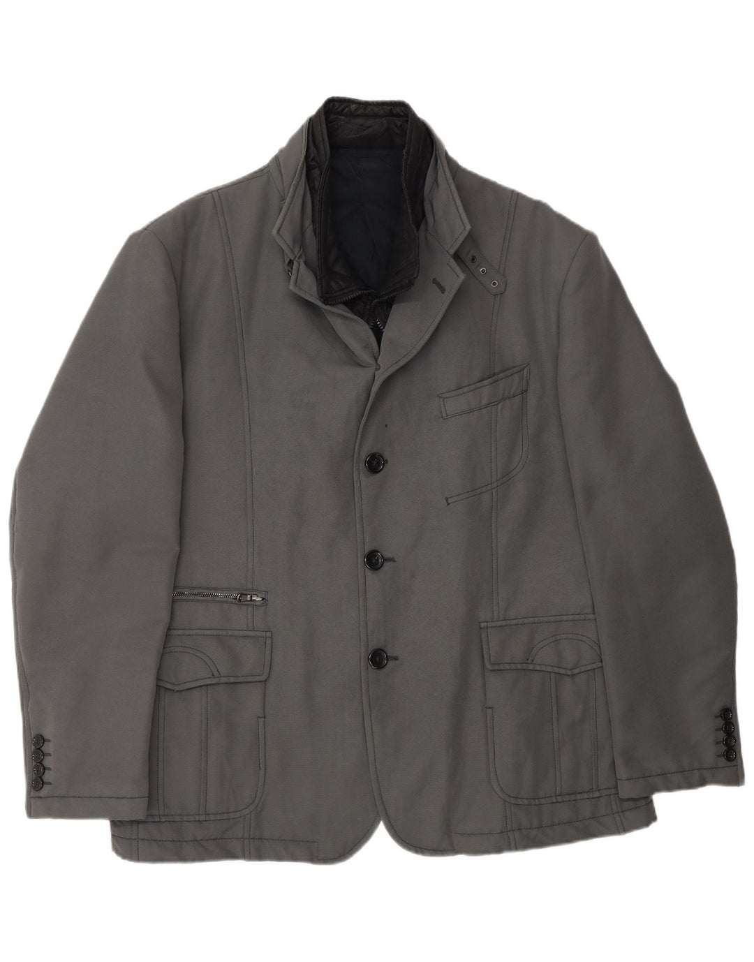 Jaqueta utilitária masculina Manuel Ritz UK 44 2XL cinza