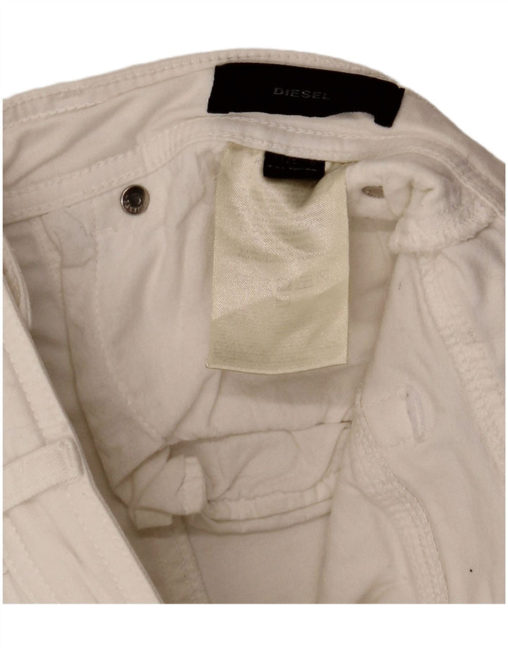 Shorts jeans feminino Diesel W28 médio branco