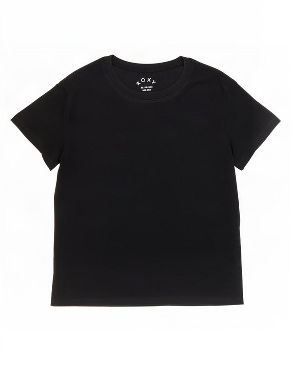 Roxy Womens T-Shirt Top UK 6 XS Black