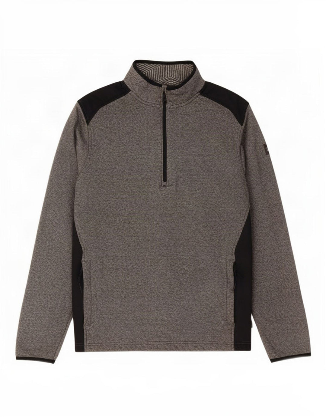 Under Armour Mens Cold Gear Pulôver Treino Top Grande Bloco de cores cinza