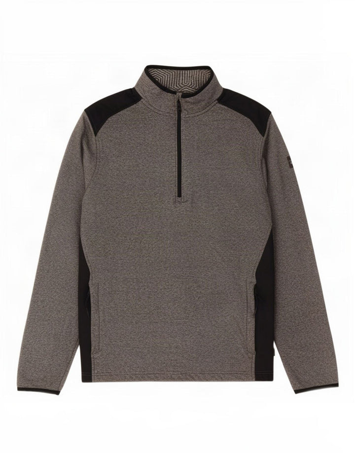 Under Armour Mens Cold Gear Pulôver Treino Top Grande Bloco de cores cinza