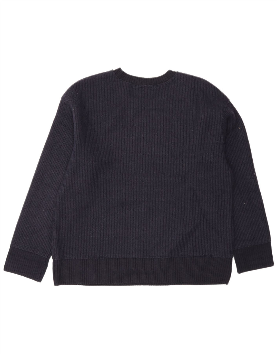 Suéter masculino Zara com gola redonda e viscose azul marinho pequeno