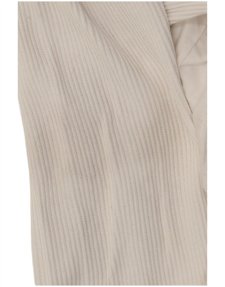 Suéter feminino Together com gola e zíper gráfico Reino Unido 10/12 médio branco