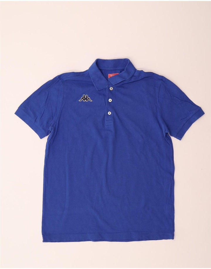 Camisa polo masculina KAPPA grande algodão azul