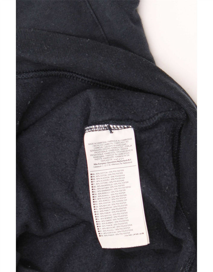 Jaqueta Nike masculina de agasalho grande azul marinho de algodão colorblock