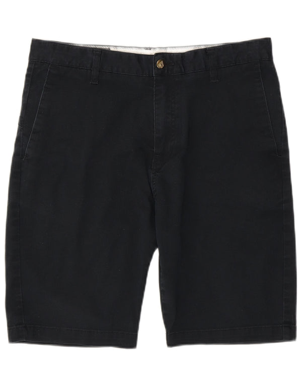 Volcom Mens Chino Shorts W32 Médio Algodão Azul Marinho