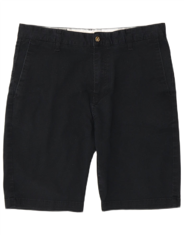 Volcom Mens Chino Shorts W32 Médio Algodão Azul Marinho
