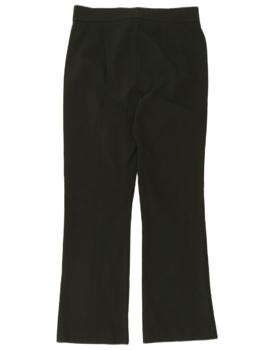 Calça feminina Zara Bootcut cortada média W28 L25 cáqui