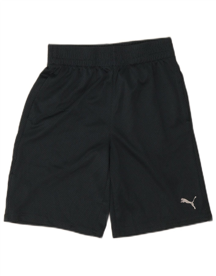 Shorts esportivos Puma Boys 10-11 anos médio preto poliéster