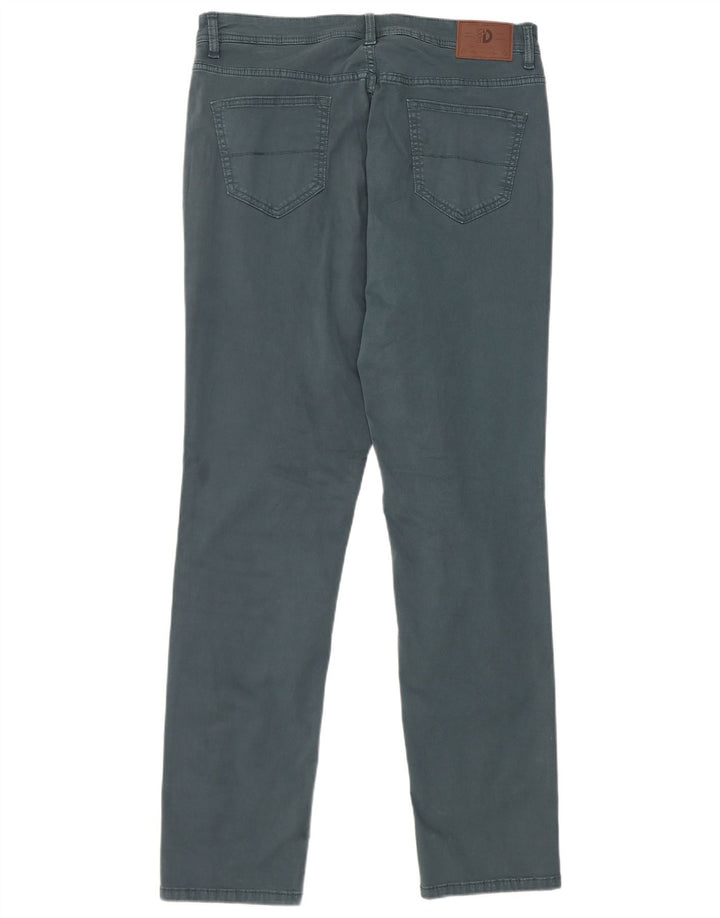 Calça casual slim masculina Dack W34 L32 algodão verde