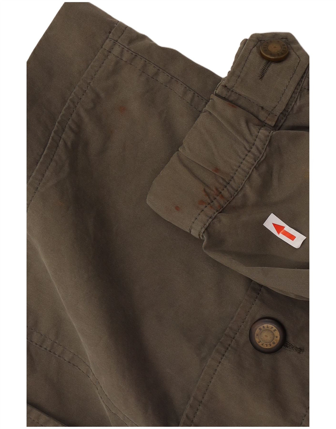 Jaqueta Parka masculina com capuz Belfe IT 52 XL algodão cáqui