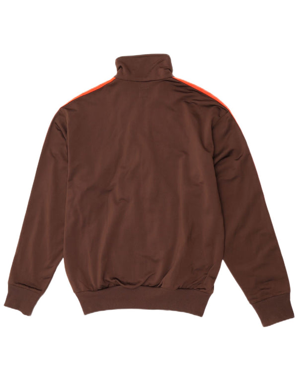 Adidas Mens Treino Top Jacket Poliéster Marrom Médio