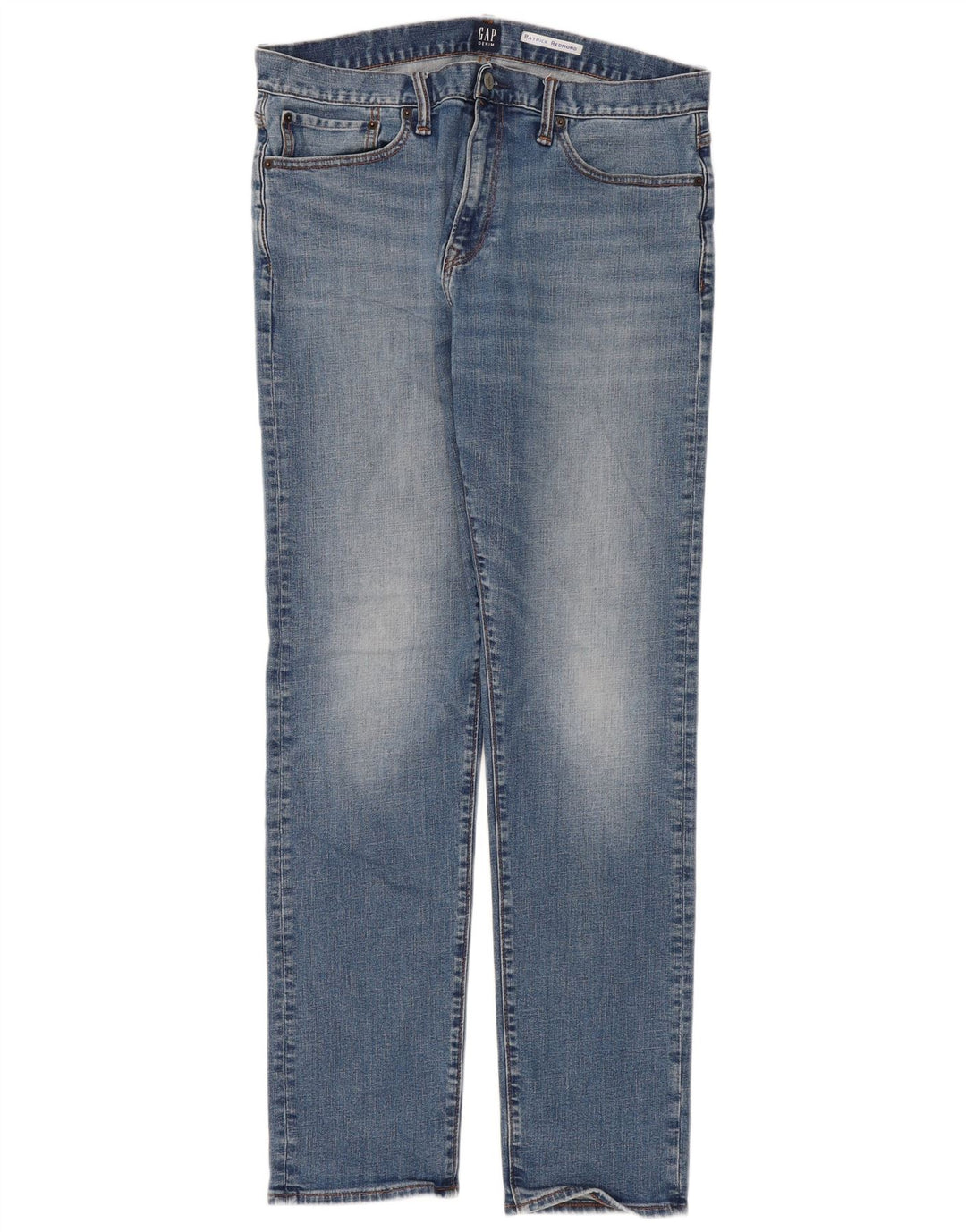 Gap Mens Slim Jeans W34 L34 Azul Algodão