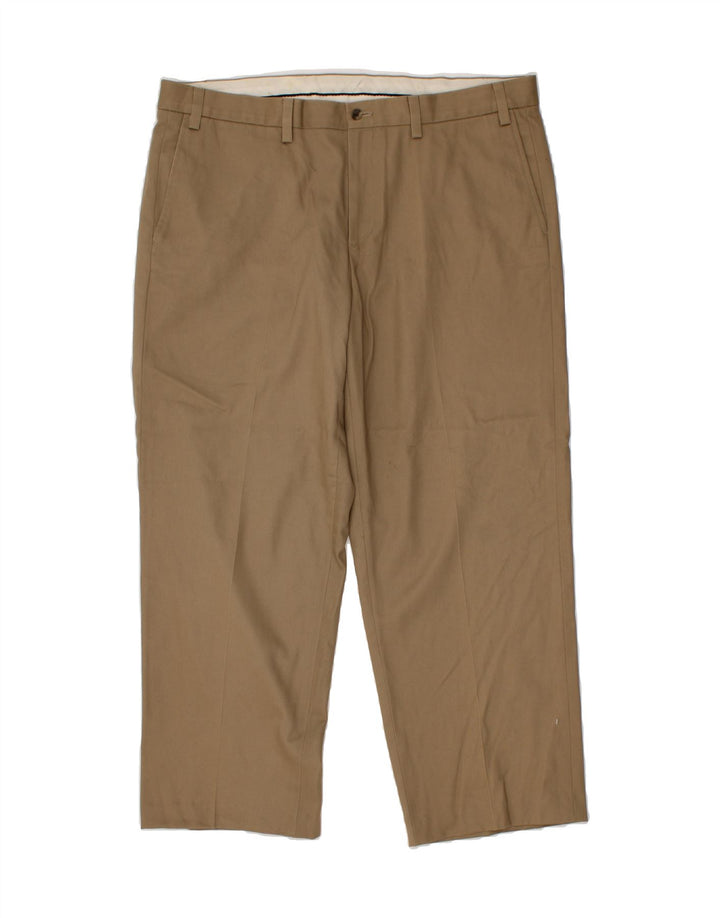EDDIE BAUER Mens Straight Chino Trousers W40 L30 Brown Cotton Vintage Eddie Bauer and Second-Hand Eddie Bauer from Messina Hembry 