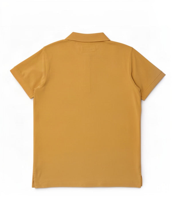 Camisa polo masculina Marlboro Classics grande algodão amarelo